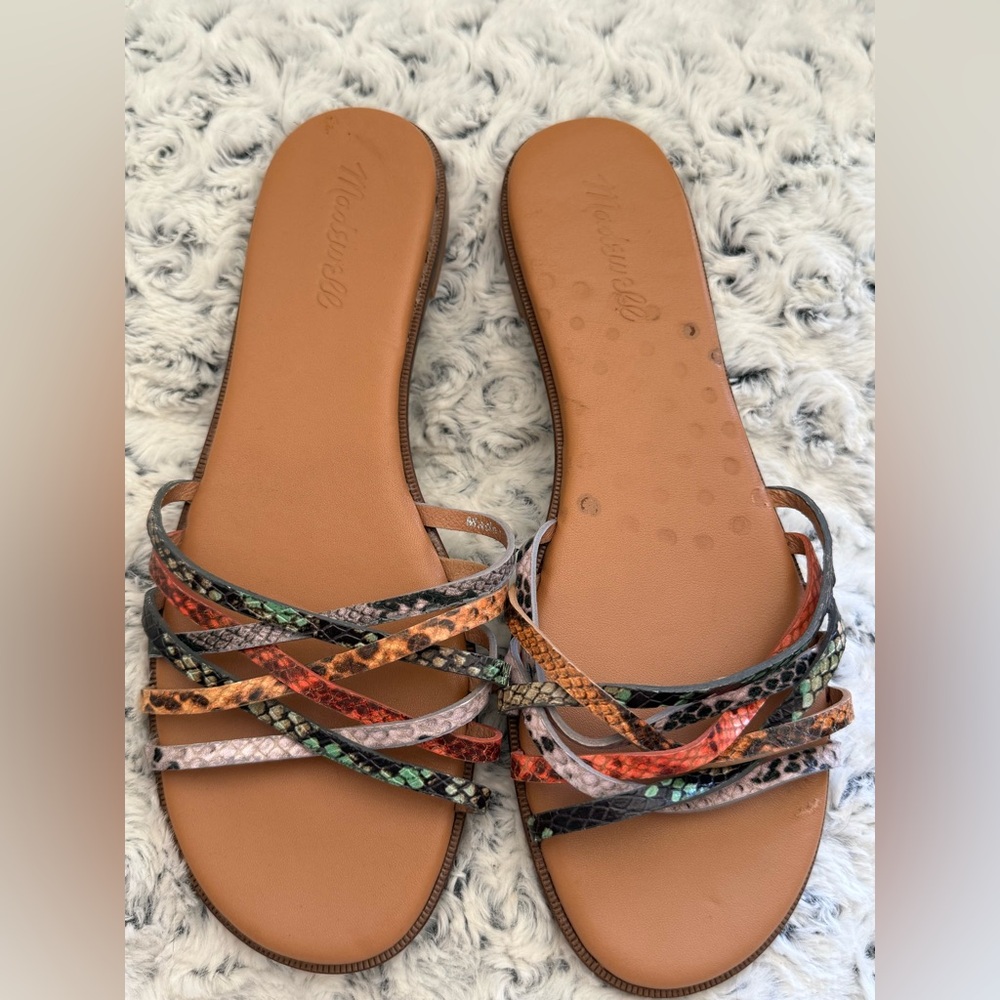 Madewell Multicolor Braided Sandals Bohemian Style